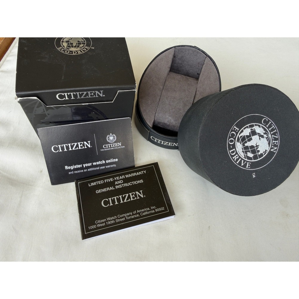 Citizen Eco-Drive Signature Collection Round Watch Box Case